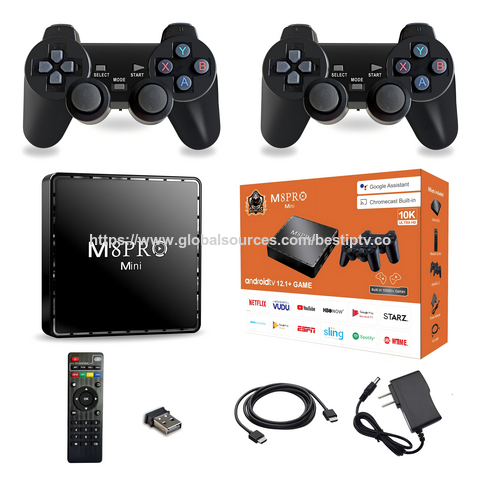 M8PRO Mini Game Stick Dual System 8K HD Arcade PSP N64 Familien-TV Mini Spielmaschine Handle Classic 64G 20000+ Spiele Konsole TV Box