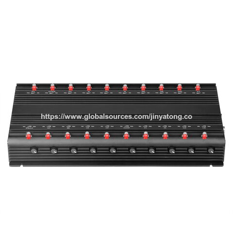 20-Antennen-Jammer, schirmt alle WIFI- (WIFI 6E), RF-, Lojack-, VHF-, UHF- und 2G-, 3G-, 4G-, 5G- (3.5G, 3.7G) Mobilfunksignale usw. ab.