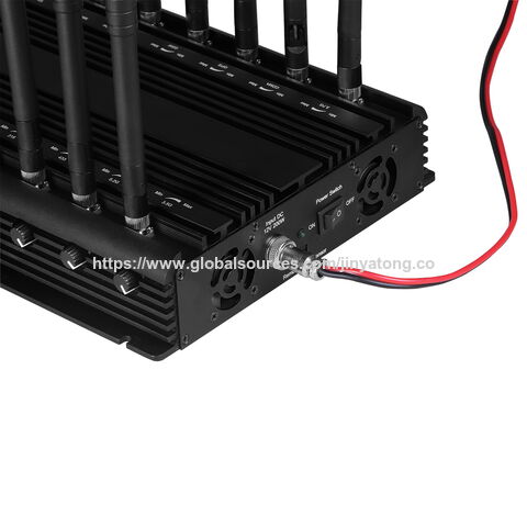 20-Antennen-Jammer, schirmt alle WIFI- (WIFI 6E), RF-, Lojack-, VHF-, UHF- und 2G-, 3G-, 4G-, 5G- (3.5G, 3.7G) Mobilfunksignale usw. ab.