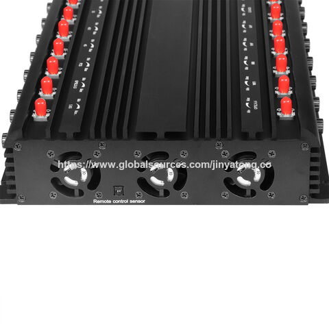 20-Antennen-Jammer, schirmt alle WIFI- (WIFI 6E), RF-, Lojack-, VHF-, UHF- und 2G-, 3G-, 4G-, 5G- (3.5G, 3.7G) Mobilfunksignale usw. ab.