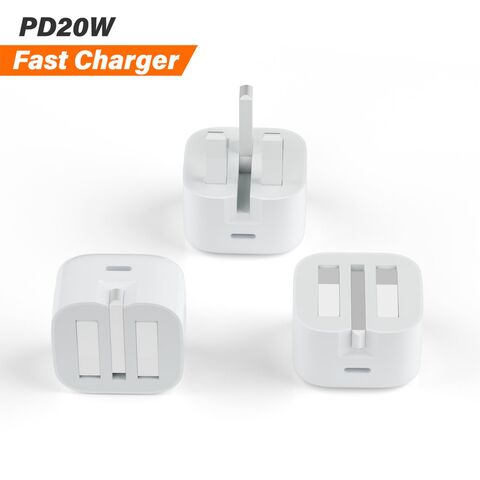 UK Stecker Reiseladegerät PD 3.0 Qc 3.0 20W Ladegerät Schnellladung PD USB C Typ C Wandladegerät Adapter für iPhone Pro Max