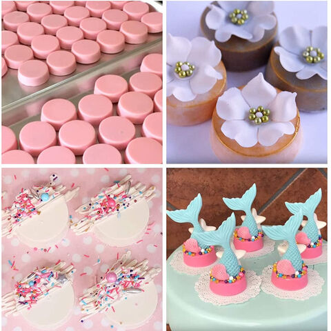 Moule de Cuisson en Silicone Rond, Moule à Gâteau en Silicone, Moule à Muffin, Cupcake, Pudding, Gelée