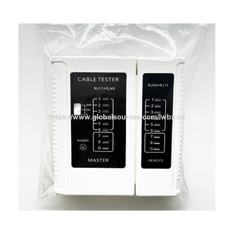 Comprobador de Cables de Red RJ45, Instrumento Multifuncional de Medición de Líneas