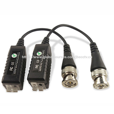 4CH Passiver HD Video Balun 1080P/5MP 450-650M Blitzschutz Anti-Interferenz AHD/TVI/CVI/XVI