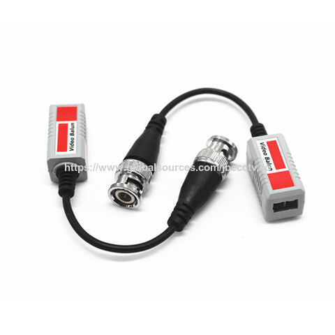 4CH Passiver HD Video Balun 1080P/5MP 450-650M Blitzschutz Anti-Interferenz AHD/TVI/CVI/XVI