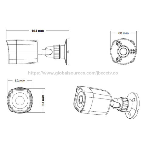 Cámara de Seguridad 1080P XVI/TVI/CVI/AHD/CVBS 5 en 1 IP66 UTC Starlight CCTV CMOS Sensor XM350+IMX307 para videovigilancia