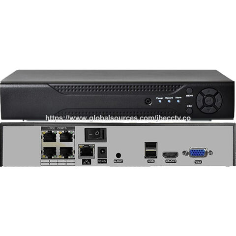 XMeye 16CH POE NVR 16 Canales 3MP/5MP 8CH 4K Alimentación Incorporada Soporte 2 SATA HDD Máx. 8TB con HDMI VGA - Grabador de Video en Red para Sistemas de Vigilancia IP
