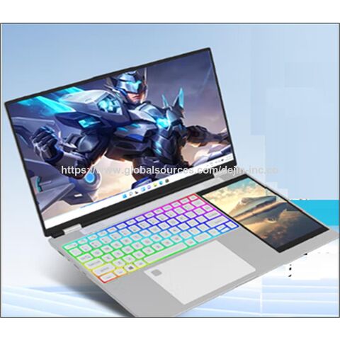 Großhandel 15,6 Zoll + 7 Zoll Dual-Screen Android Laptop 1920x1080, N95, 4 Kerne, 4 Threads, 16 GB, 256 GB SSD für Büro