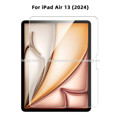 Protection d'écran HD Claire Anti-Rayures Bord Arrondi 2.5D pour iPad Air 11 2025, iPad Pro 2024 avec plateau anti-poussière