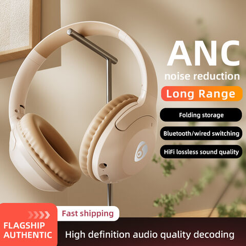 Casque Bluetooth sans fil Ovleng FF92 ANC à réduction de bruit active - Casque circum-aural