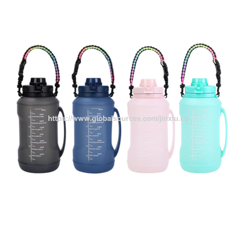 Bouteilles d'eau pliables de grande capacité en gros, étanches, réutilisables, en silicone, bouteille d'eau de voyage pliable