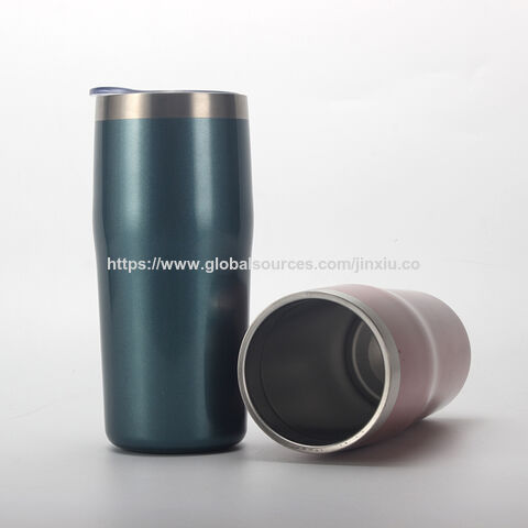 Gobelet de voyage isotherme en acier inoxydable à double paroi, personnalisé, portable, de 16/20 oz pour bière et vin