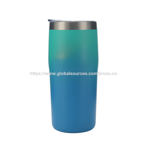 Gobelet de voyage isotherme en acier inoxydable à double paroi, personnalisé, portable, de 16/20 oz pour bière et vin