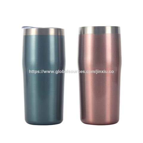 Gobelet de voyage isotherme en acier inoxydable à double paroi, personnalisé, portable, de 16/20 oz pour bière et vin