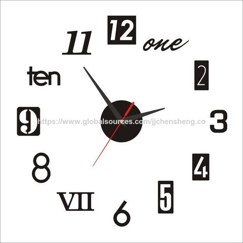 Reloj de pared decorativo de porcelana de cristal de lujo ligero de gran venta, reloj de pared para decoración del hogar