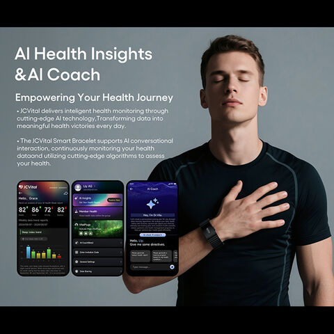 JCVital 2501 Plata Dispositivo Wearable Fitness Smart Watch Android Smartband Pulsera Inteligente de Estado de Ánimo Banda Inteligente Más Barata a Bajo Precio