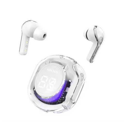 Headphone Air39 TWS Stereo Airbuds Kristal Transparan Earphone Nirkabel Pro Tampilan Digital - Penawaran B2B