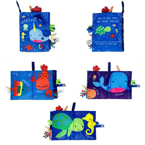 Libros de tela educativos para bebés, juguetes blandos para bebés - Libro de tela para bebés