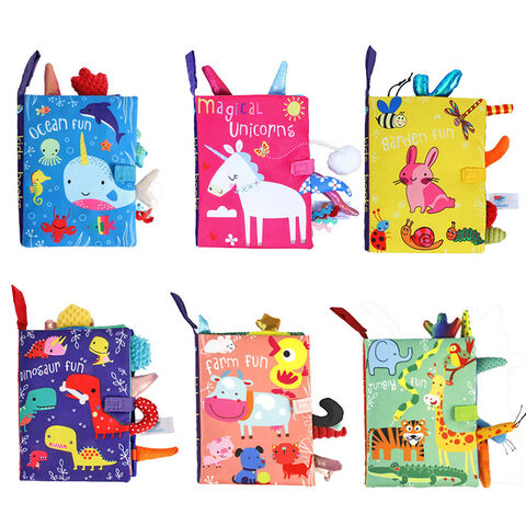 Libros de tela educativos para bebés, juguetes blandos para bebés - Libro de tela para bebés