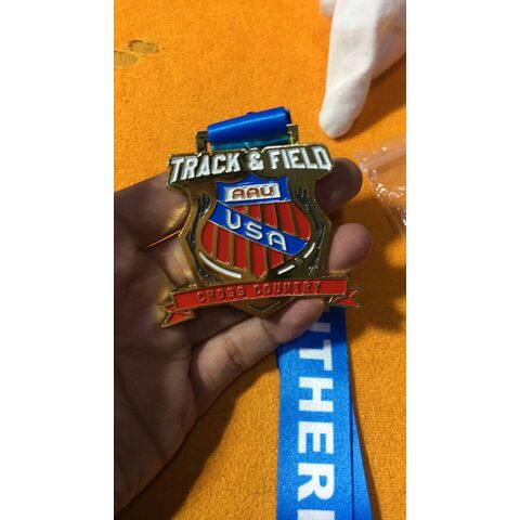 Hersteller Großhandel kundenspezifische hochwertige Laufmedaillen Trophäen Sportmedaillen mit Schlüsselbändern kundenspezifische Medaille