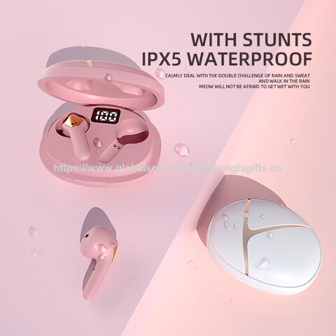 Écouteurs sans fil TWS stéréo sport avec microphone pour la conduite, appairage automatique, indicateur numérique T88