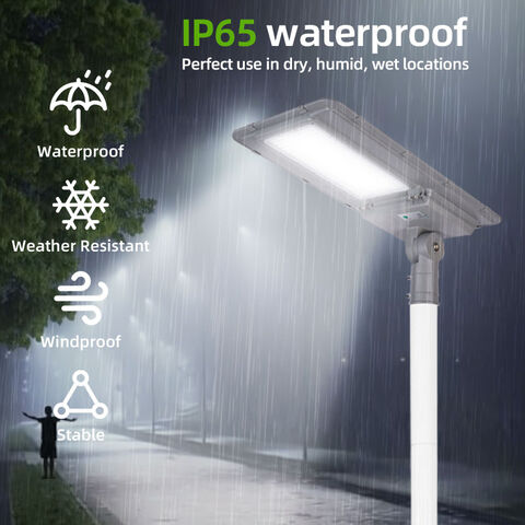 Luminaria LED Solar Integrada Todo en Uno IP65 para Exteriores, Carreteras y Calles, con Sensor de Movimiento
