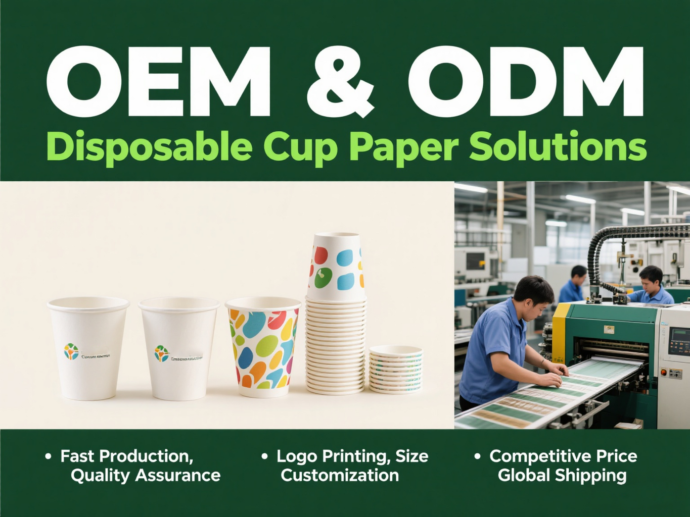Hot-selling At Factory Price 12oz Disposable Printed Paper Coffee Cups ...