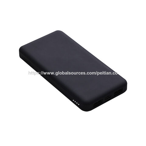 10000mAh Wireless 5W Powerbank mit großer Kapazität, Micro-USB/Typ-C-Eingang & Dual-USB-Ausgang