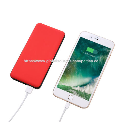 10000mAh Wireless 5W Powerbank mit großer Kapazität, Micro-USB/Typ-C-Eingang & Dual-USB-Ausgang