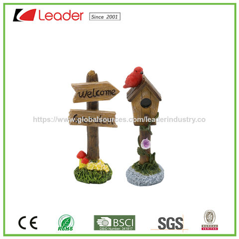 Mini Pots de Fleurs en Polyrésine, Kit de Jardin de Fées pour Ornements de Jardin en Gros