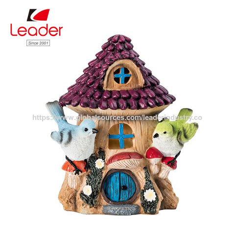 Kits de Maison de Poupée et Jardin de Fées en Poly résine Solaire, Collaboration BSCI avec Biglot, Menards et Norma pour Ornement de Jardin en Gros