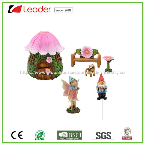 Kits de Maison de Poupée Miniature Décorative en Polyrésine pour Jardin de Fées pour la Décoration de Pots et de Jardins - Fournitures de Jardinage en Gros