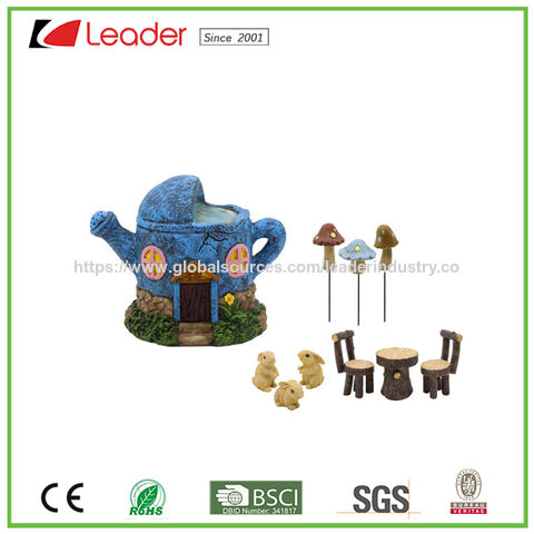 Kits de Maison de Poupée Miniature Décorative en Polyrésine pour Jardin de Fées pour la Décoration de Pots et de Jardins - Fournitures de Jardinage en Gros