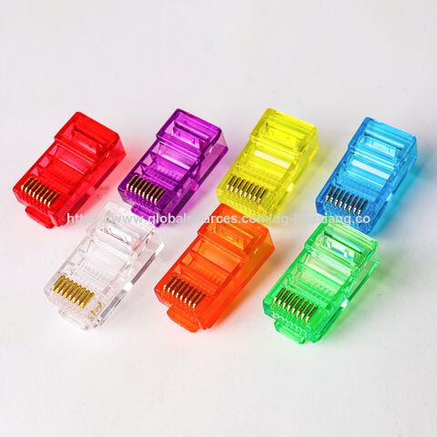 Bestseller RJ45 Cat5e Stecker 8P8C Stecker Goldbeschichtung Stecker Farben UTP.