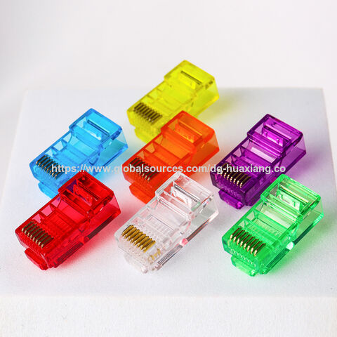 Bestseller RJ45 Cat5e Stecker 8P8C Stecker Goldbeschichtung Stecker Farben UTP.