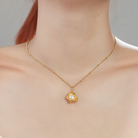 Collier de perles de niche, série de perles, élégant et tendance pour les filles qui sortent, personnalité tendance sur Internet