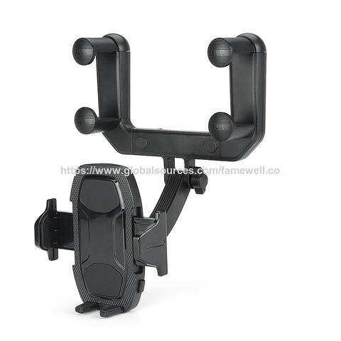 Handyhalterung für Auto, Rückspiegel-Handyhalterung, Drehbarer und einziehbarer Handyhalter für alle Handys
