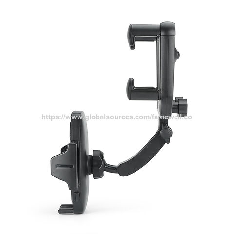 Handyhalterung für Auto, Rückspiegel-Handyhalterung, Drehbarer und einziehbarer Handyhalter für alle Handys