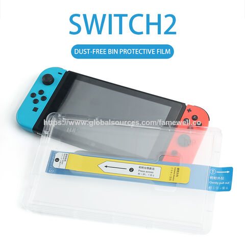 Protector de Pantalla [Doble Defensa] Vidrio Templado para Switch, Antiarañazos Compatible con Carcasas Sin Burbujas Ultrarresistente