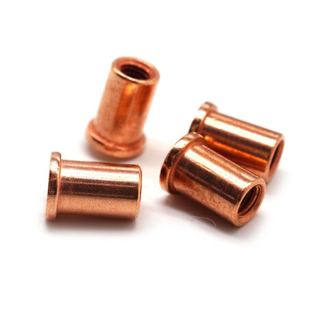 Factory customized high-precision Stainless Steel and Copper Plated Weld Stud Welding screws internal thread nut stud