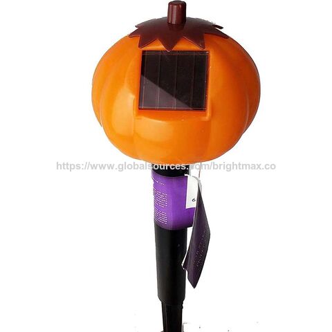 Solarbetriebene Halloween-Dekorationsleuchten Totenkopf Krähe für Außengarten LED Halloween Kürbis Feldleuchten