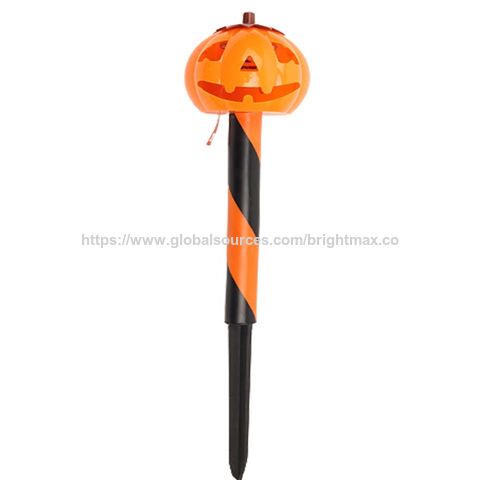 Solarbetriebene Halloween-Dekorationsleuchten Totenkopf Krähe für Außengarten LED Halloween Kürbis Feldleuchten