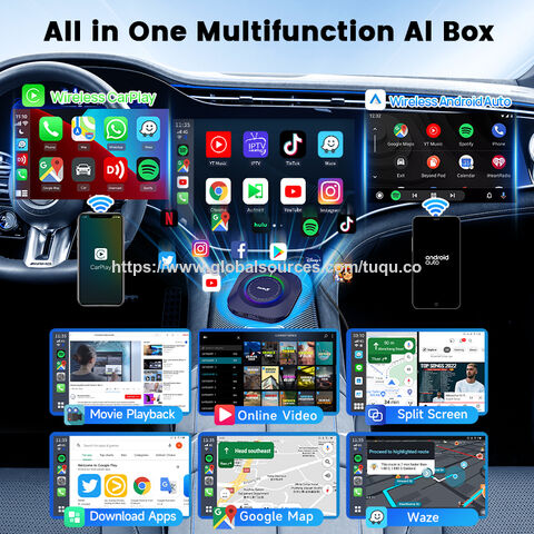 Carlinkit Android 13 8GB 128GB Car Smart Box Android Auto Inalámbrico CarPlay Adaptador Tbox S2P 6115 Video TV Box Appl Car Play