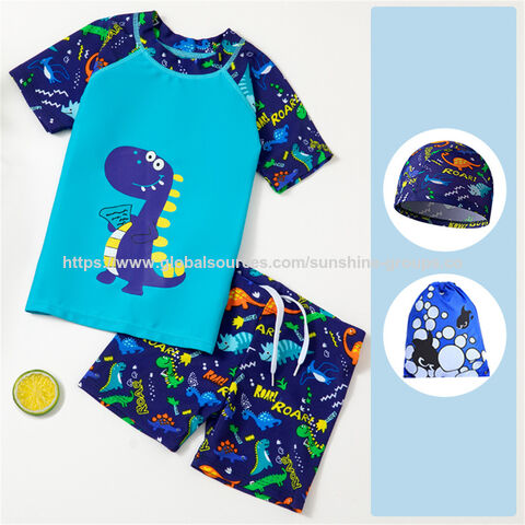 Traje de baño para niños, tallas pequeñas, medianas y grandes, traje de baño dividido con dibujos animados para bebés, traje de baño para estudiantes