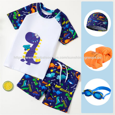 Traje de baño para niños, tallas pequeñas, medianas y grandes, traje de baño dividido con dibujos animados para bebés, traje de baño para estudiantes