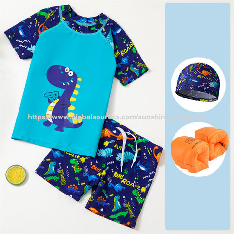 Traje de baño para niños, tallas pequeñas, medianas y grandes, traje de baño dividido con dibujos animados para bebés, traje de baño para estudiantes