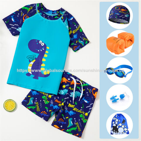 Traje de baño para niños, tallas pequeñas, medianas y grandes, traje de baño dividido con dibujos animados para bebés, traje de baño para estudiantes