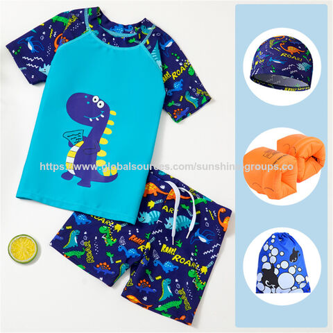 Traje de baño para niños, tallas pequeñas, medianas y grandes, traje de baño dividido con dibujos animados para bebés, traje de baño para estudiantes