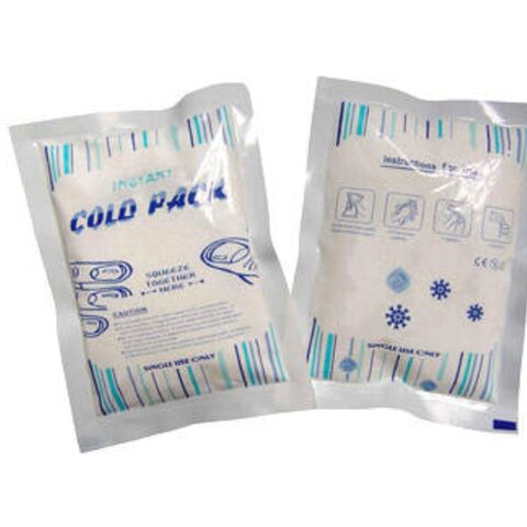 100g Neutrale Sofort-Kühlpacks oder kundenspezifisch bedruckte Sofort-Kältekompressen im Großhandel für Verletzungen, Einweg