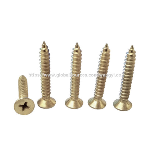 Manufactures stainless steel copper plated fine thread drywall self-tapping drywall screws Countersunk self tapping screw